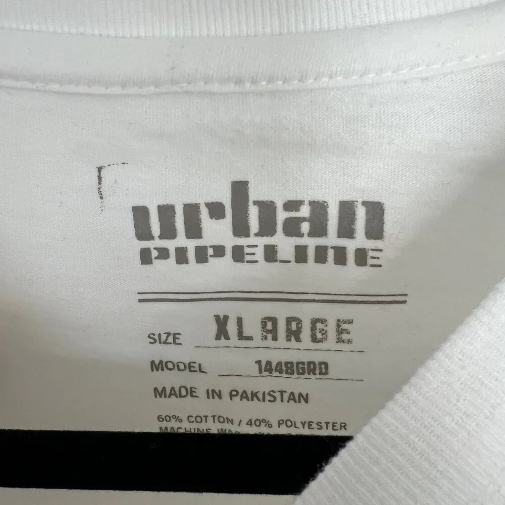 NWT Urban Pipeline White Crewneck Long Sleeve Shirt Kids Boy's Size XL